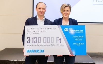 6 éve támogatja a Hotel Azúr az SOS-gyerekeket