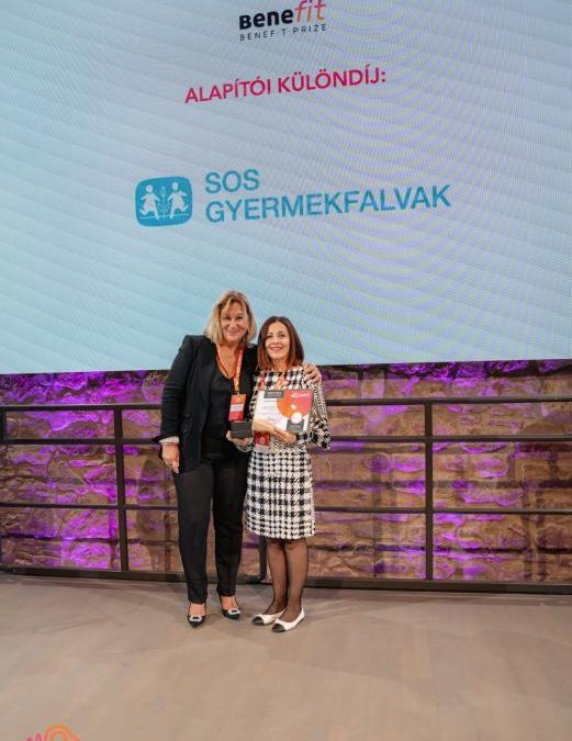BeneFit Prize 2024 díjat kapott az SOS Gyermekfalvak